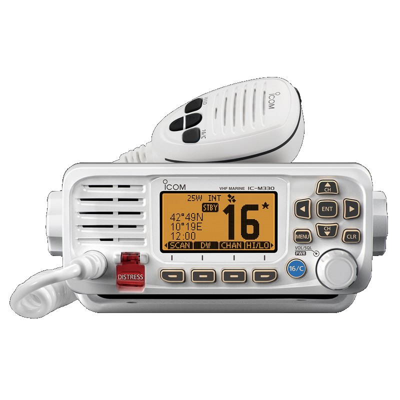 Бортова радіостанція морського діапазону Icom IC-M330GE White