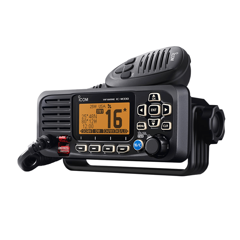 Icom IC-M330GE VHF Marine Transceiver in Black