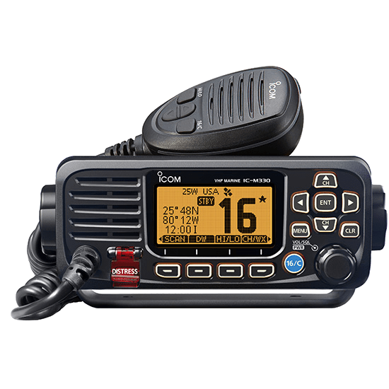 Icom IC-M330GE VHF Marine Transceiver in Black