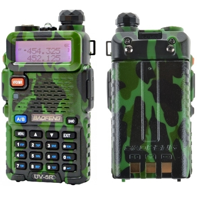 Комплект Baofeng UV-5R CAMO + Гарнитура Baofeng c кнопкой РТТ