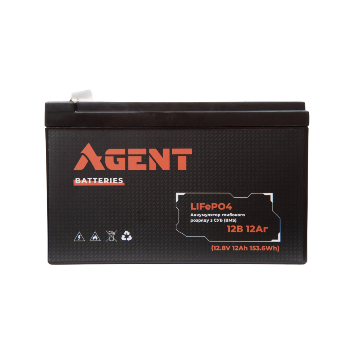 Акумулятор глибокого розряду AGENT LiFePO4 12V 12Ah