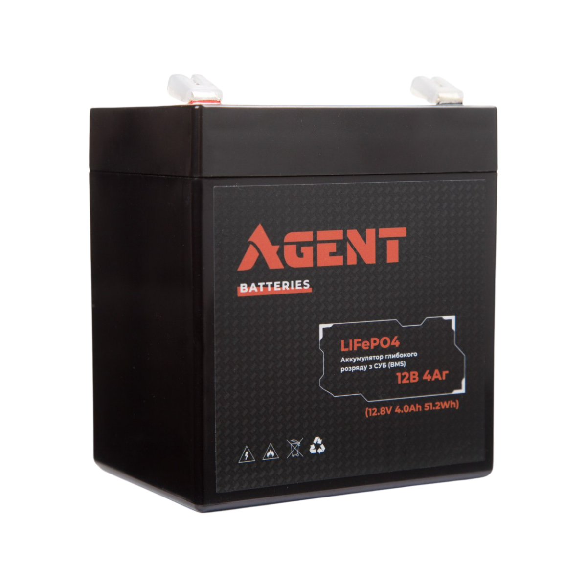 Акумулятор глибокого розряду AGENT LiFePO4 12V 4Ah