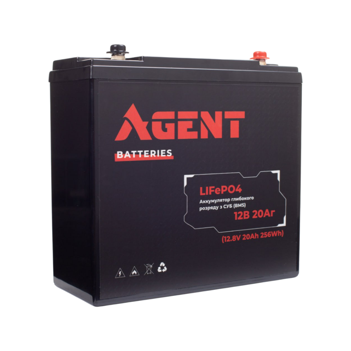 Акумулятор глибокого розряду AGENT LiFePO4 12V 20Ah