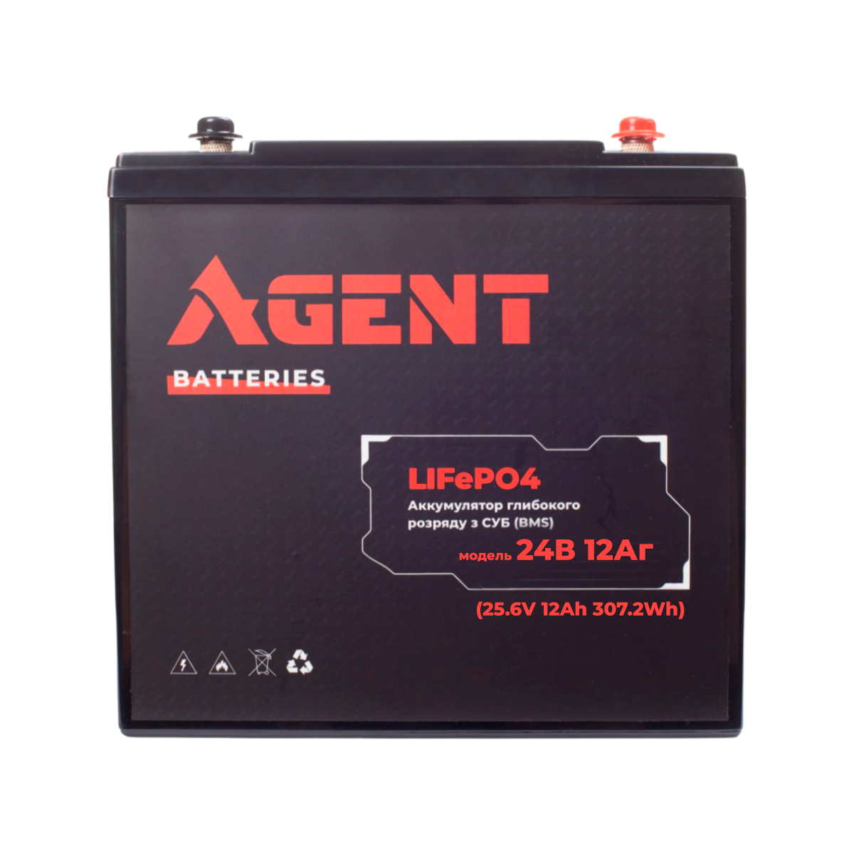 Акумулятор глибокого розряду AGENT LiFePO4 24V 12Ah